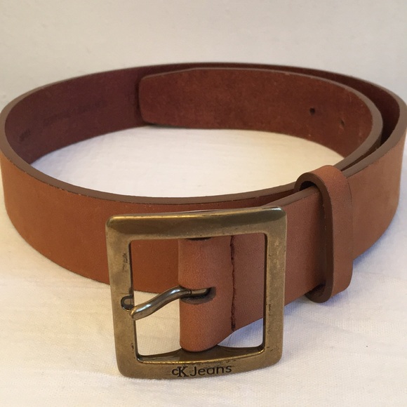 Vintage Accessories - Vintage CK Jeans Leather Belt